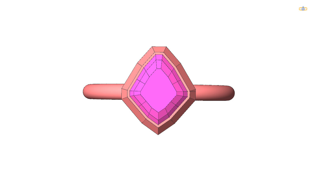 Custom Listing - 1.9 Carat Pink Spinel Solitaire Bezel Ring