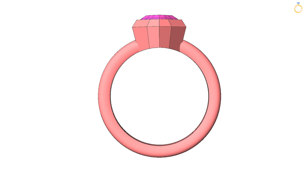 Custom Listing - 1.9 Carat Pink Spinel Solitaire Bezel Ring