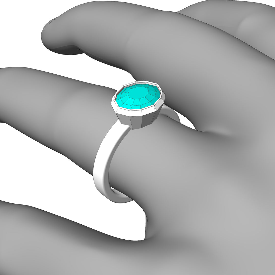 Custom Listing - Custom Ring for 2 Carat Mint Sapphire Marquise