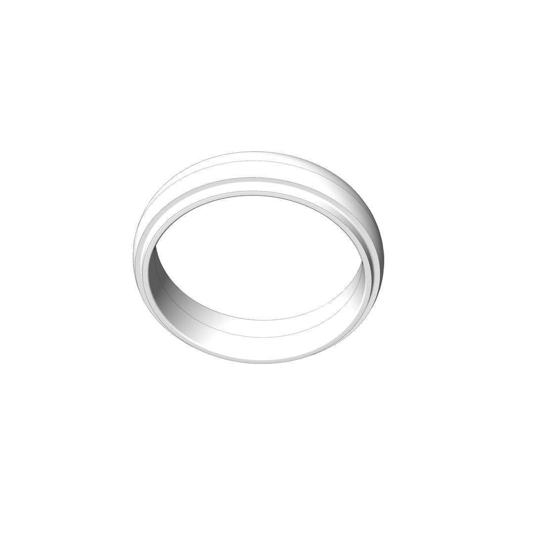 Custom Listing - Palladium step cut 5mm Band