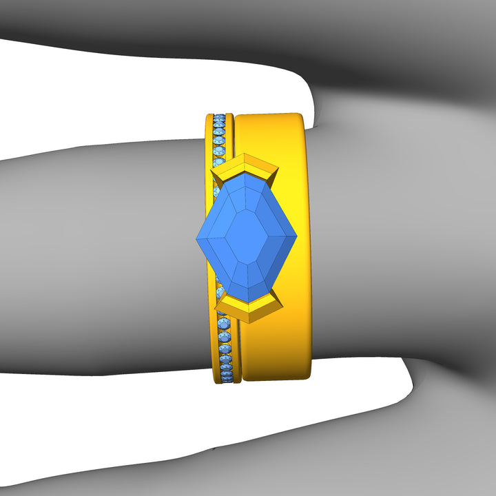 Custom Listing - 1.6 Carat Tanzanite Ring Set