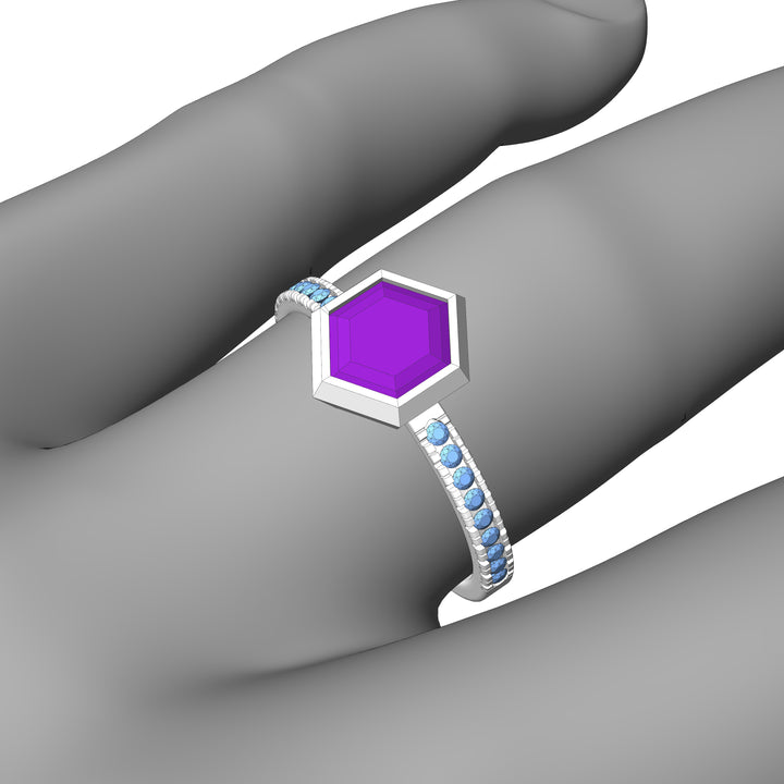 Custom Listing - Setting for 1 Carat Purple Sapphire