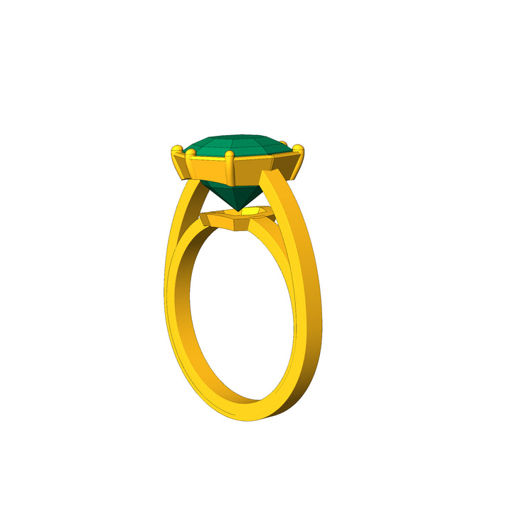 Custom Listing - 3.9 Carat Tourmaline 14kt Yellow Gold Ring Setting