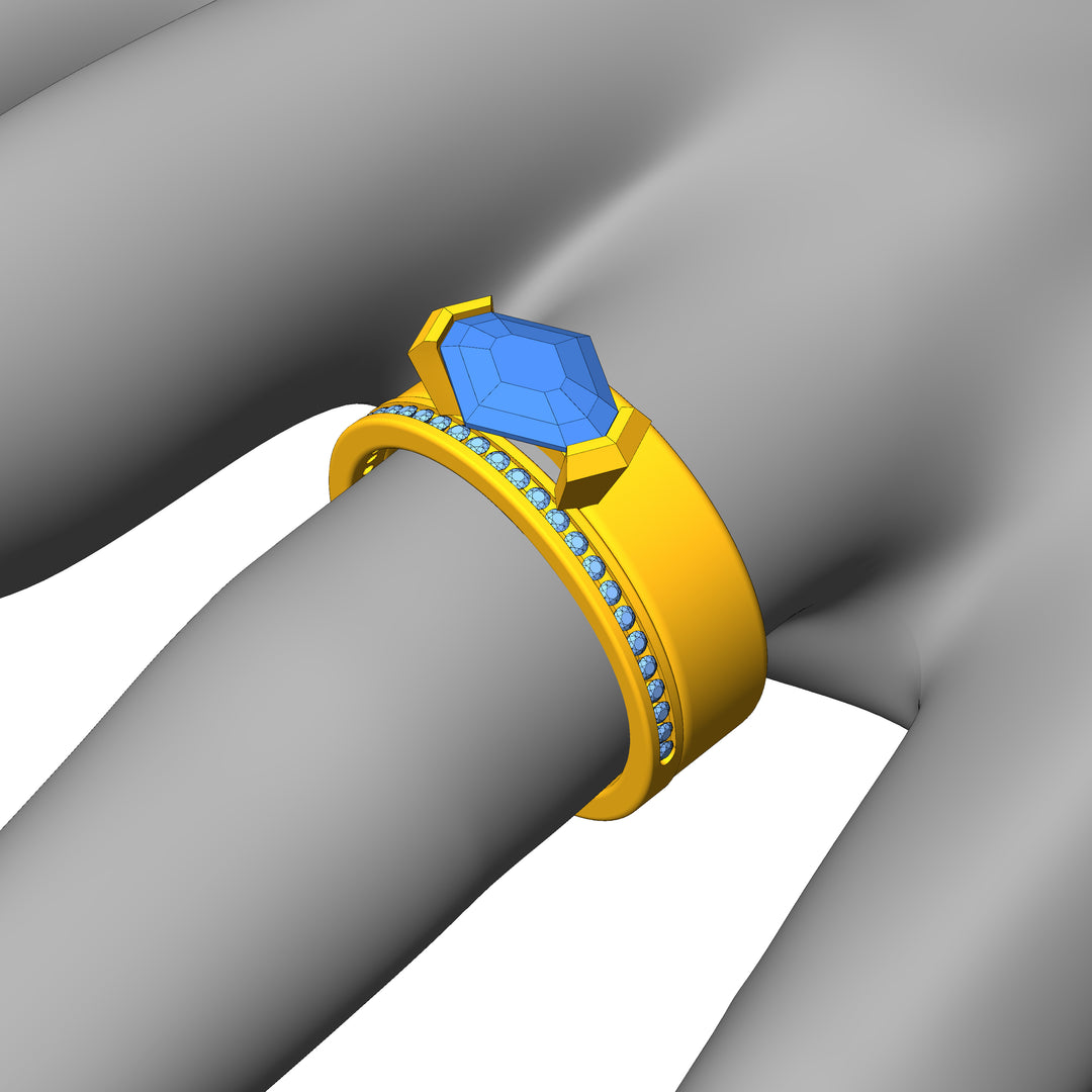 Custom Listing - 1.6 Carat Tanzanite Ring Set