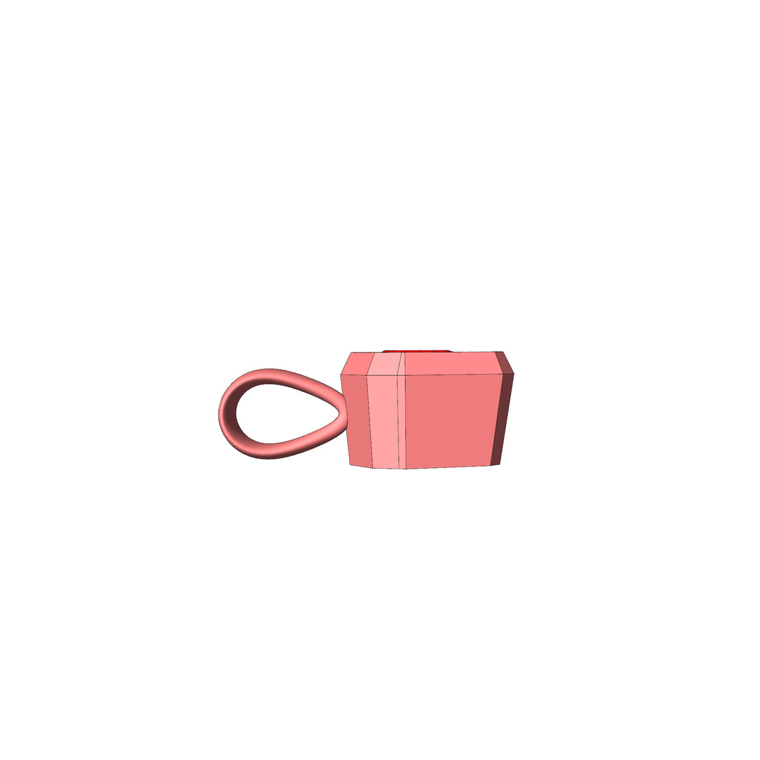 Custom Listing - Rose Gold Bezel Pendant Setting for 4.9 Carat Rhodolite Garnet Kite