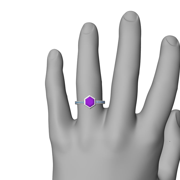 Custom Listing - Setting for 1 Carat Purple Sapphire