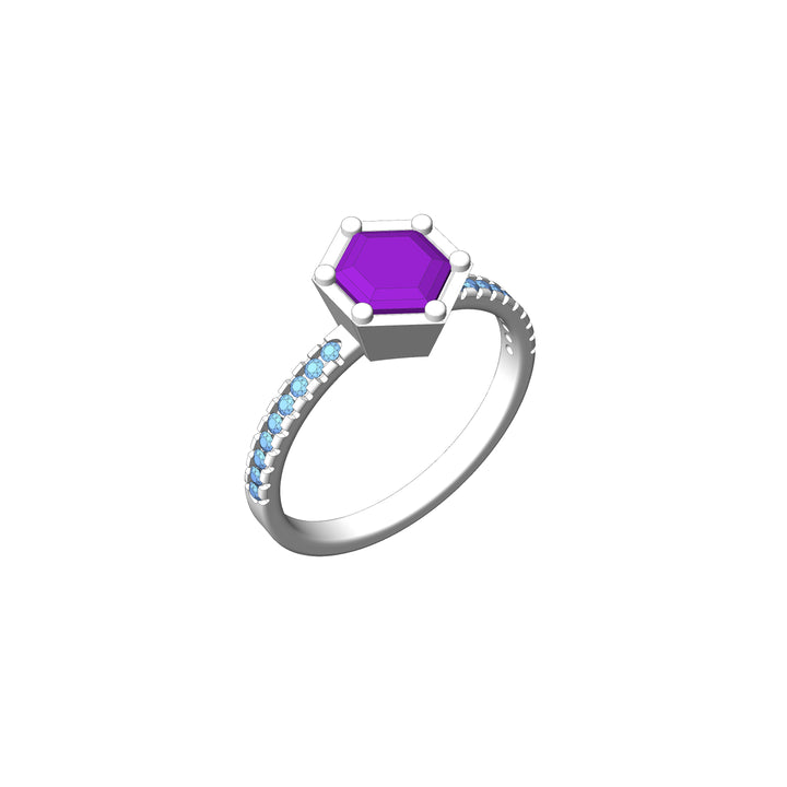 Custom Listing - Setting for 1 Carat Purple Sapphire