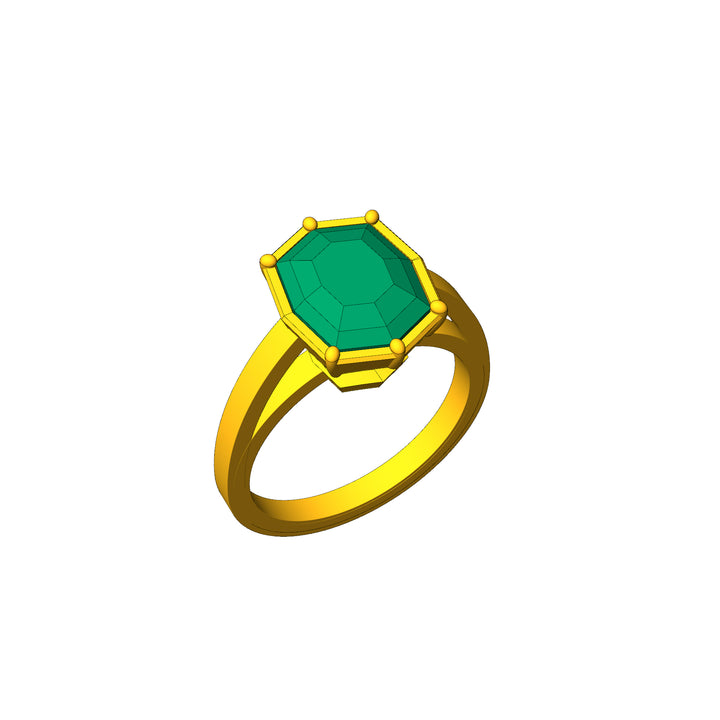 Custom Listing - 3.9 Carat Tourmaline 14kt Yellow Gold Ring Setting