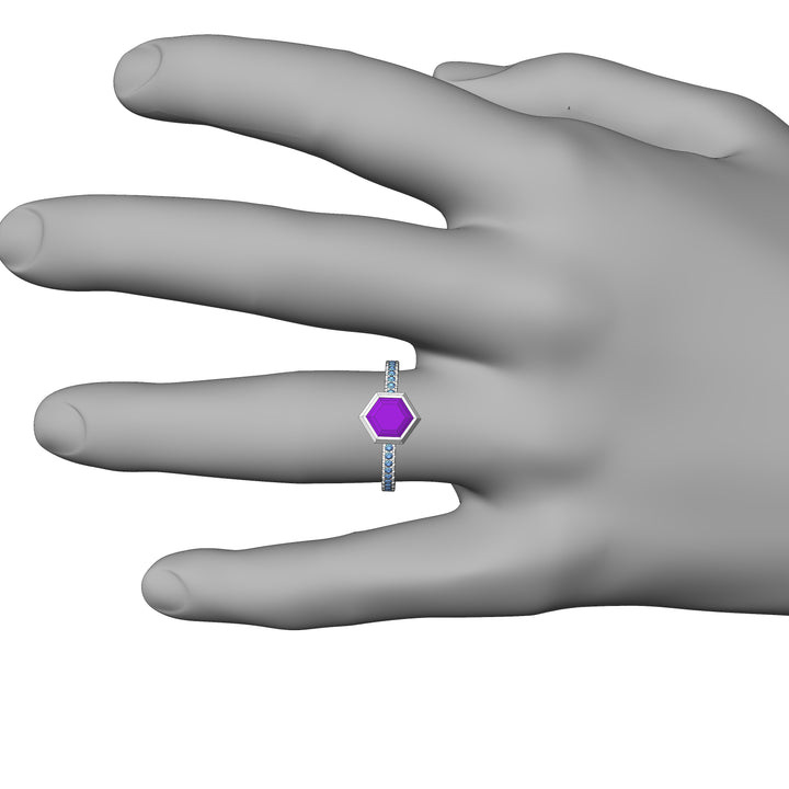 Custom Listing - Setting for 1 Carat Purple Sapphire