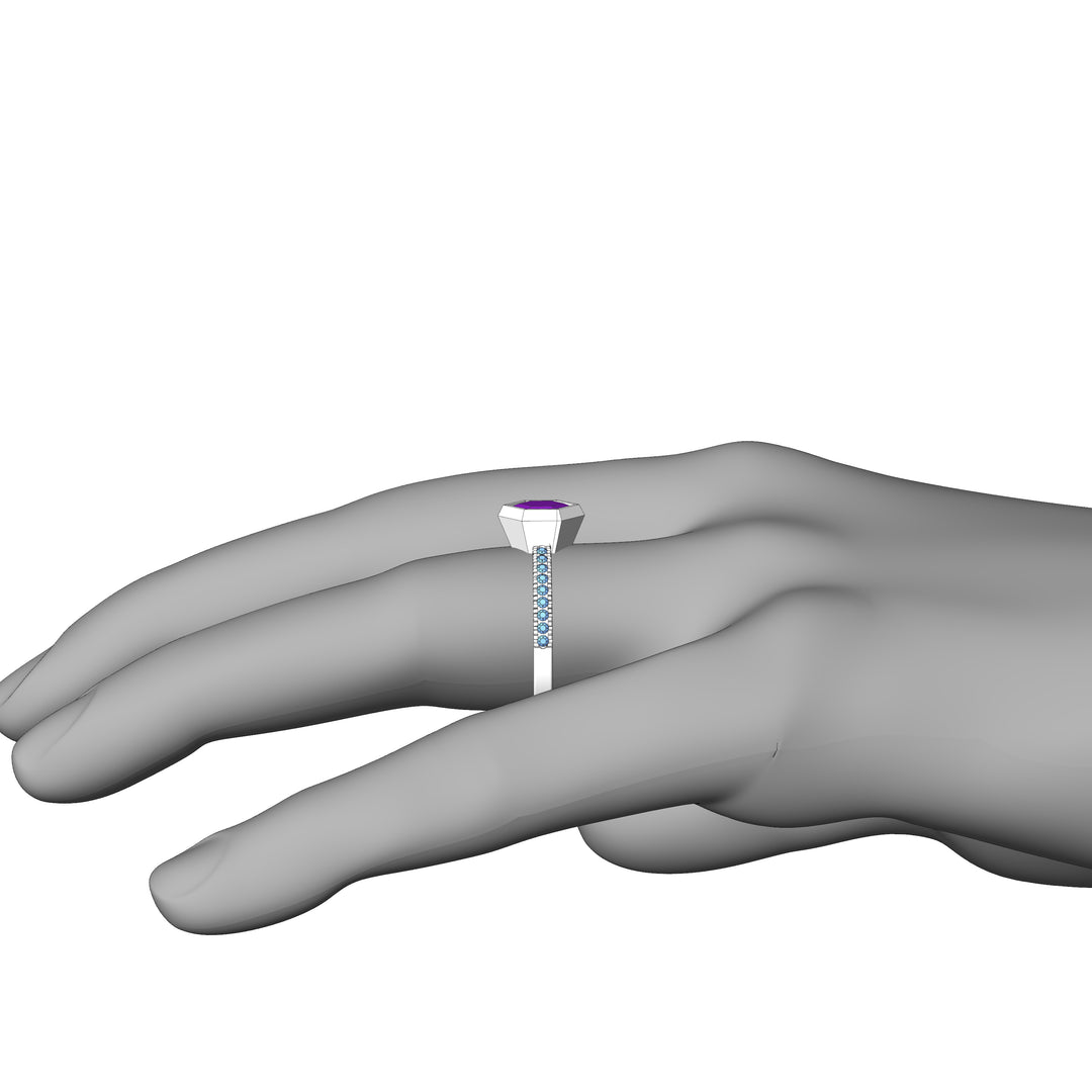 Custom Listing - Setting for 1 Carat Purple Sapphire