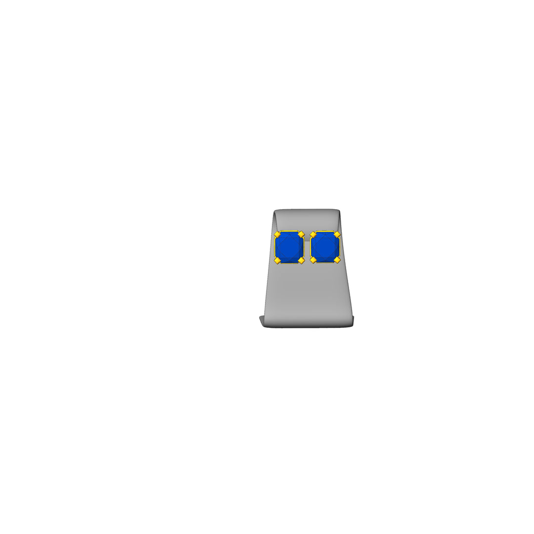 Custom Listing - Final Payment for Joe - Tanzanite Stud Earrings 14kt Yellow Gold