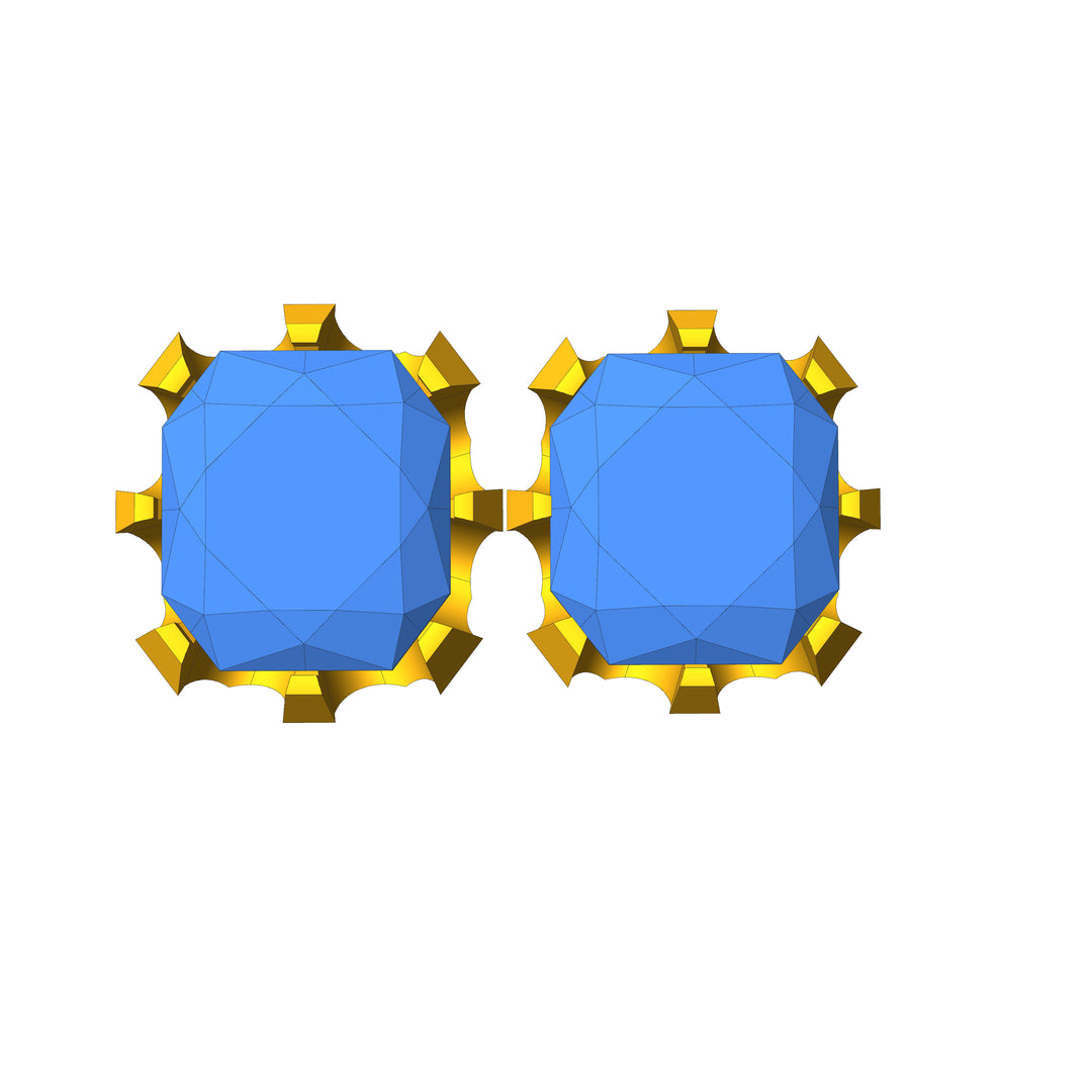 Custom Listing - Final Payment for Joe - Tanzanite Stud Earrings 14kt Yellow Gold