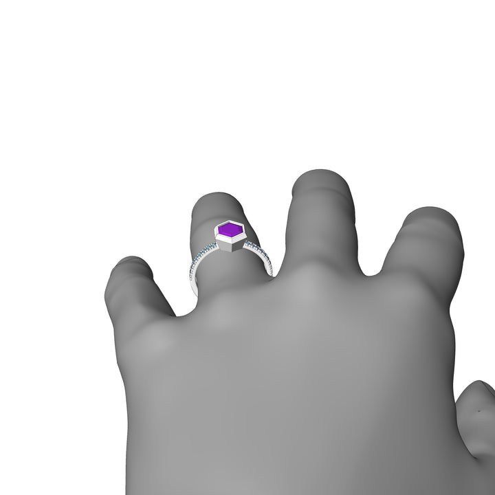 Custom Listing - Setting for 1 Carat Purple Sapphire