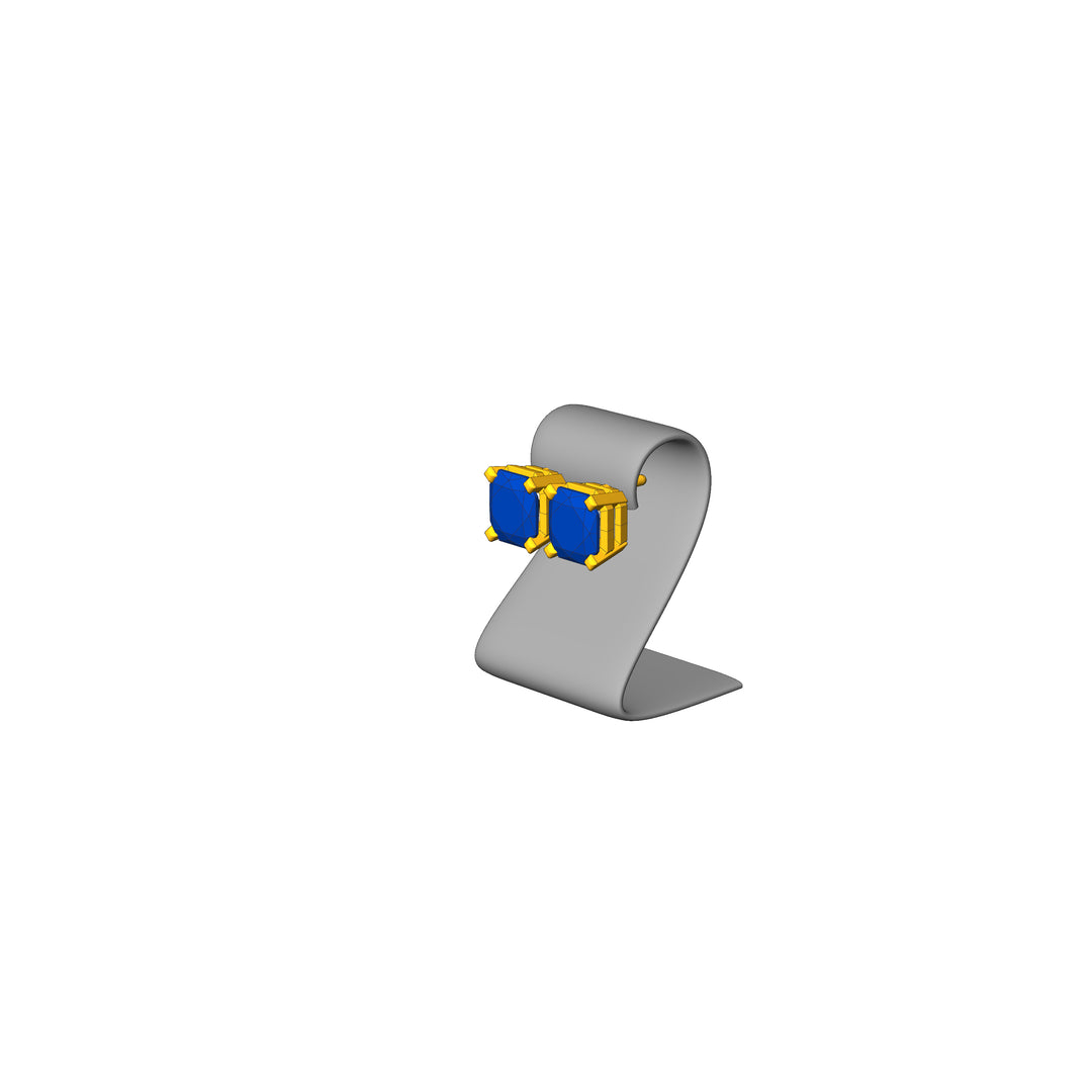 Custom Listing - Final Payment for Joe - Tanzanite Stud Earrings 14kt Yellow Gold