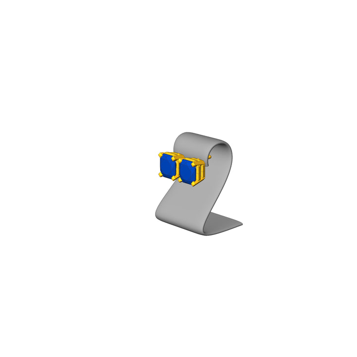 Custom Listing - Final Payment for Joe - Tanzanite Stud Earrings 14kt Yellow Gold