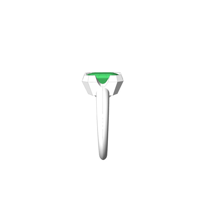 Custom Listing - Toi et Moi Green Tourmaline & Blue Zircon Ring