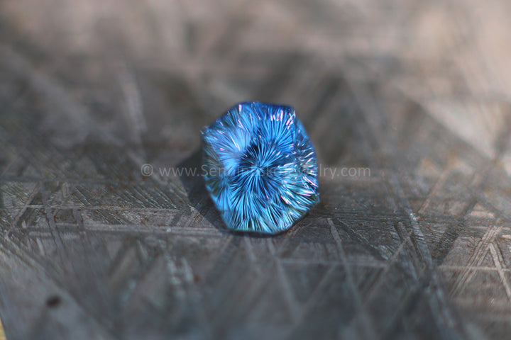 Dodécagone Saphir Umba Bleu Violette 6.52 ct - 10.9x9.1mm, Taille Fantaisie