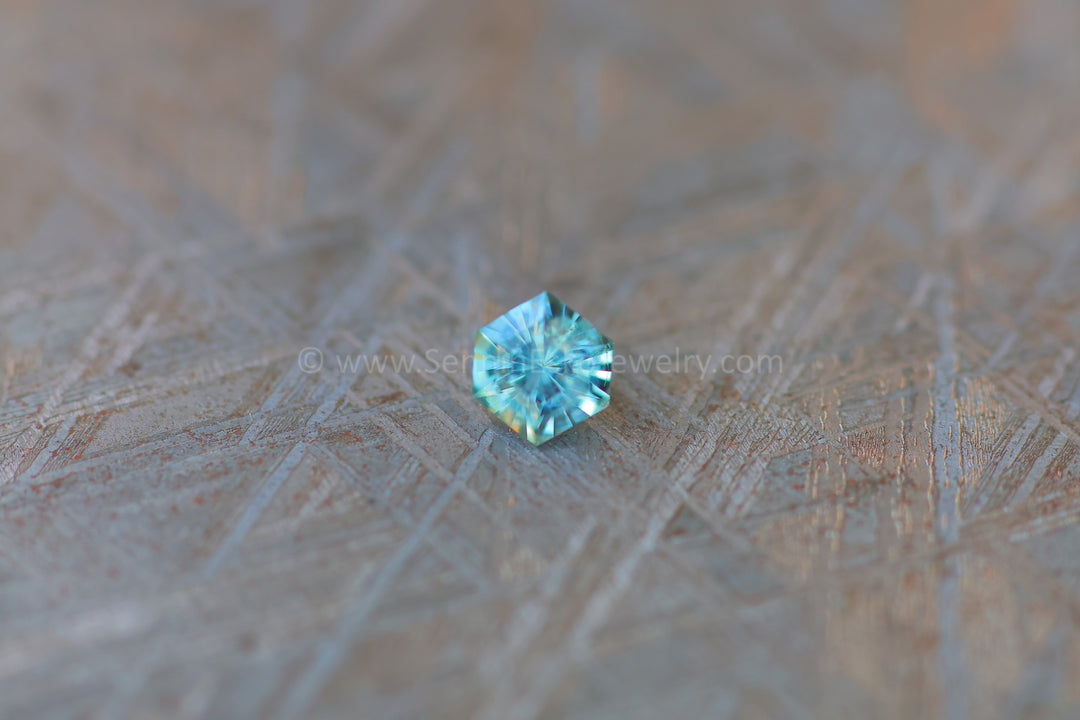 0.56 carat Montana Sapphire Hexagon - 5.2x4.6mm