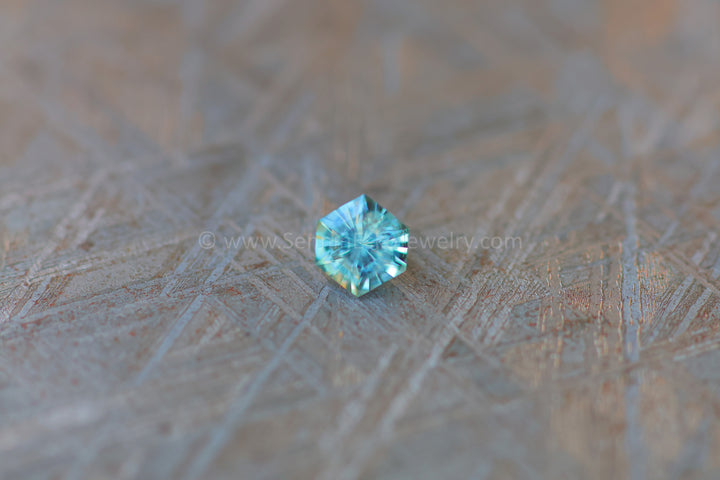 0.56 carat Montana Sapphire Hexagon - 5.2x4.6mm