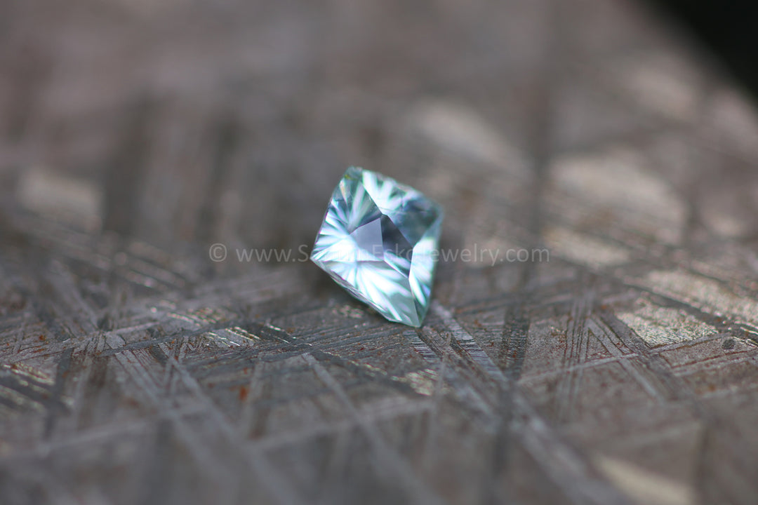 Liste personnalisée - Cerf-volant saphir bleu argenté 1,3 carat - Plan de paiement 8,1 x 7,4 mm