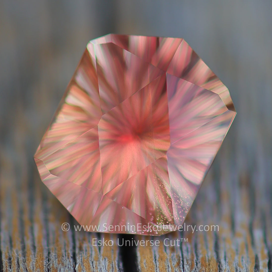 5.6 Carat Orange Oregon Sunstone Hexagonal Cushion - 13x9.8mm - Esko Universe Cut ™