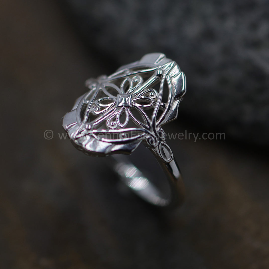 Vintage Inspired Silver Ring