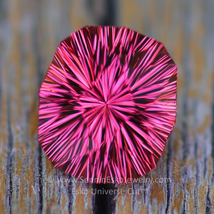 2.22 Carat Raspberry Garnet Cushion - 8.22x7.22mm - Esko Universe Cut ™