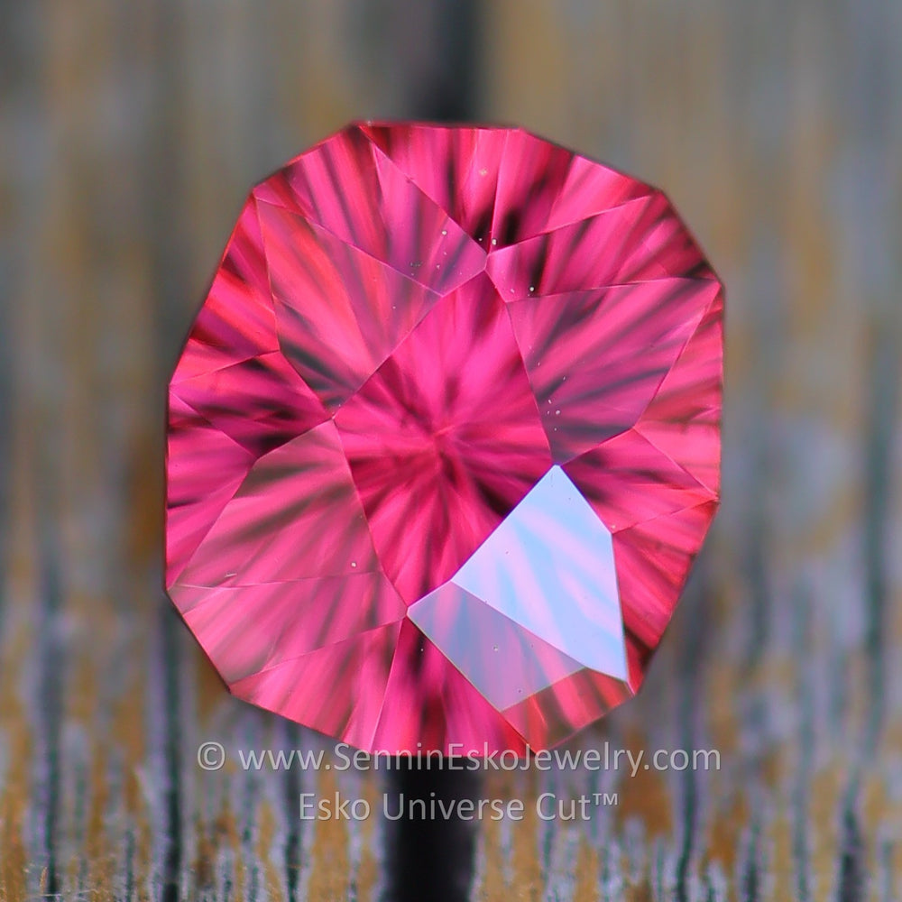 2.22 Carat Raspberry Garnet Cushion - 8.22x7.22mm - Esko Universe Cut ™