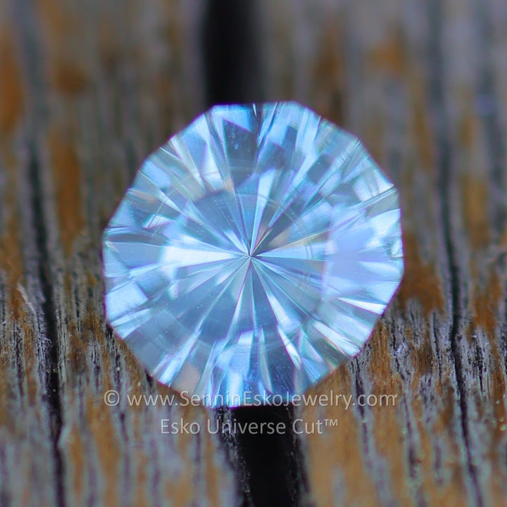 0.55 Carat Lime Blue Sapphire Cushion- 4.9x4.5mm - Esko Universe Cut ™