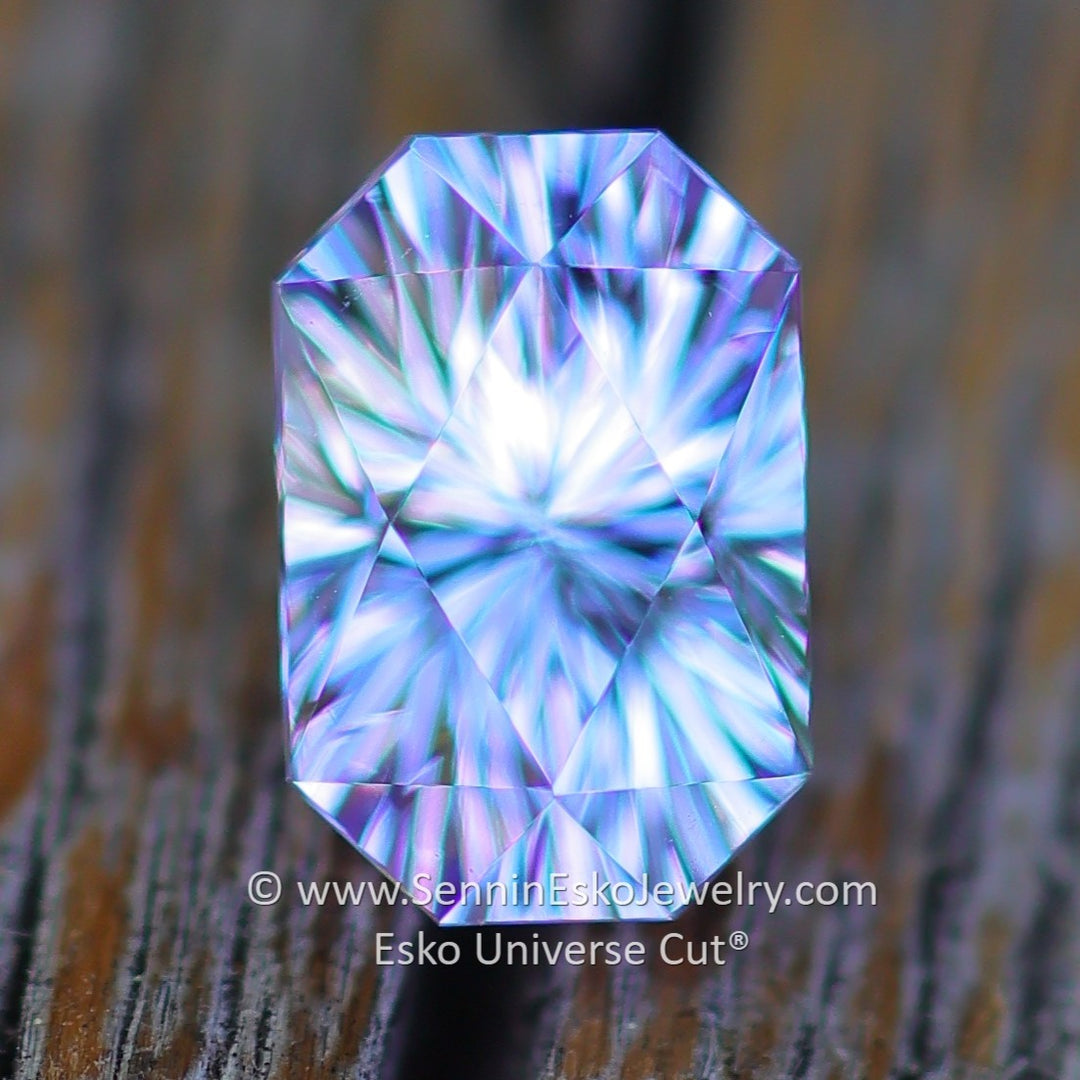 0.7 Carat Lilac Tanzanite Octagon - 5.8x3.9mm - Esko Universe Cut ®