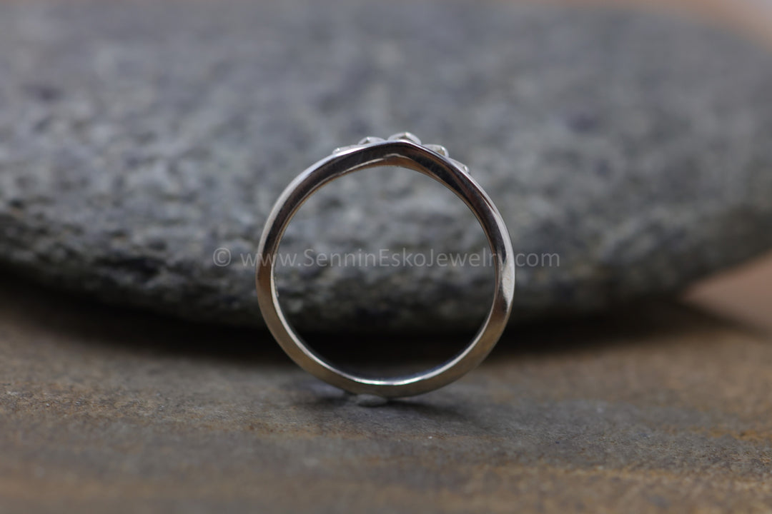 PRÊT À EXPÉDIER Bague inspirée de la couronne simple en argent, taille 7