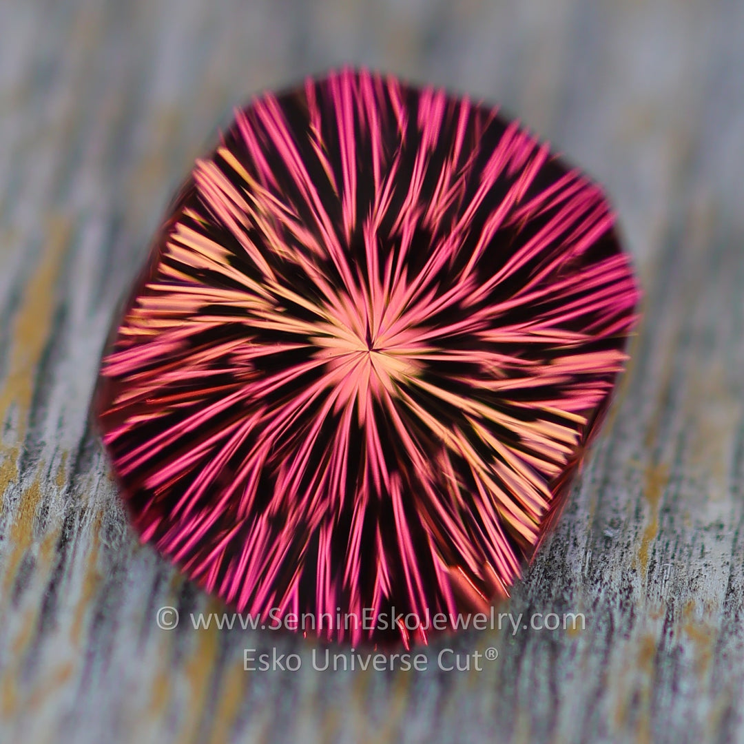 1.98 carat Sunset Tourmaline Cushion - 8.2x7.1mm - Esko Universe Cut ®