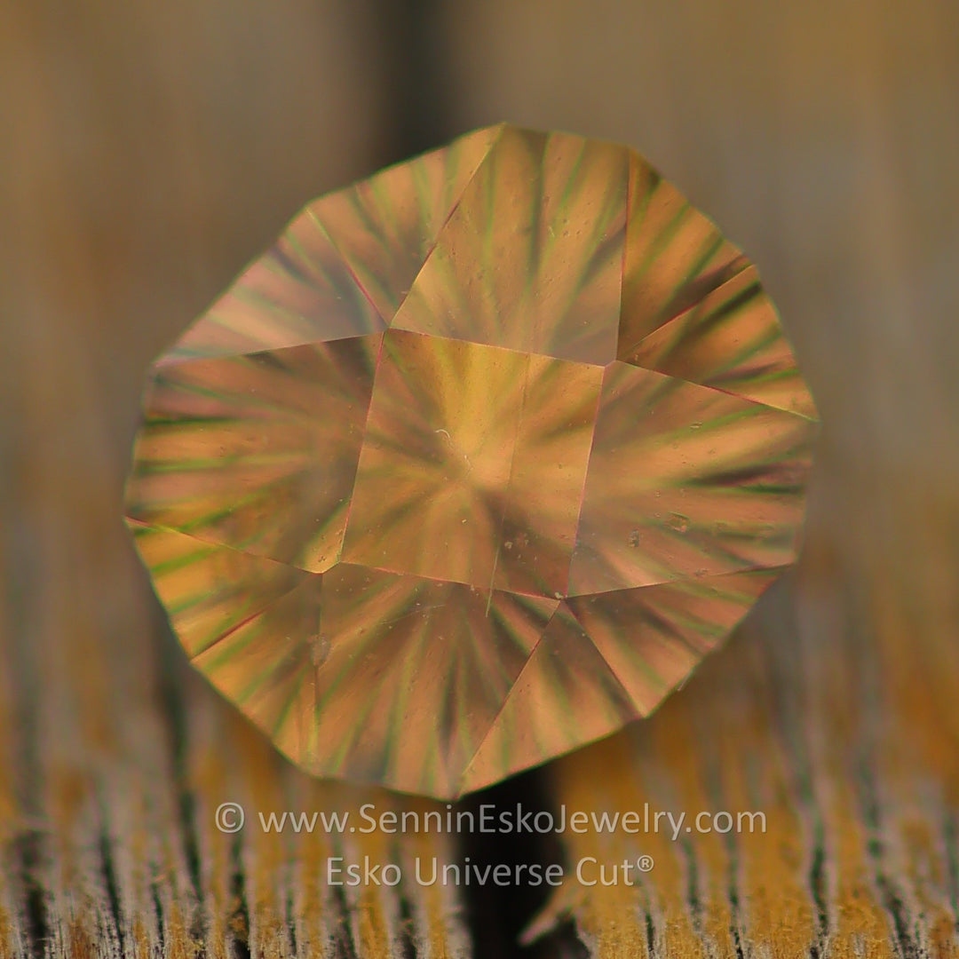 1.6 Carat Champagne Sapphire Cushion - 7.3x6.4mm - Esko Universe Cut ®
