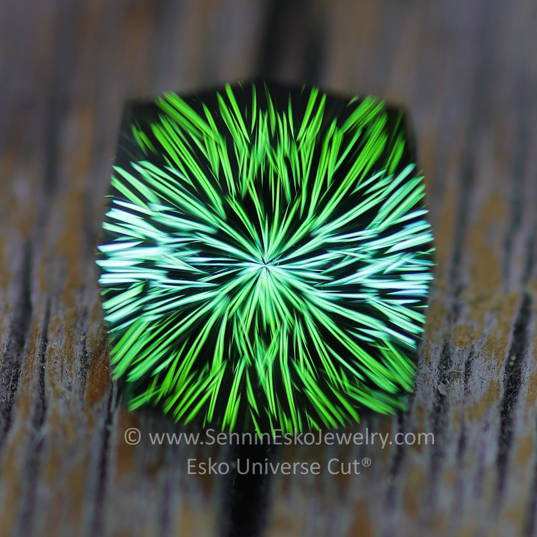 2.4 carat Pine Green Tourmaline Octagon - 8.1x7.7mm - Esko Universe Cut ™