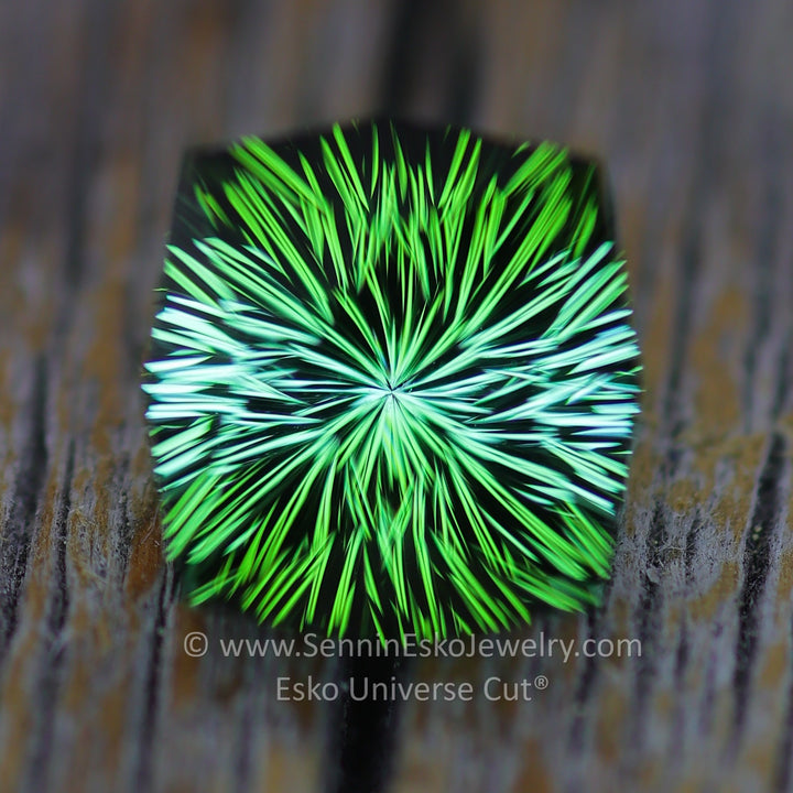2.4 carat Pine Green Tourmaline Octagon - 8.1x7.7mm - Esko Universe Cut ™