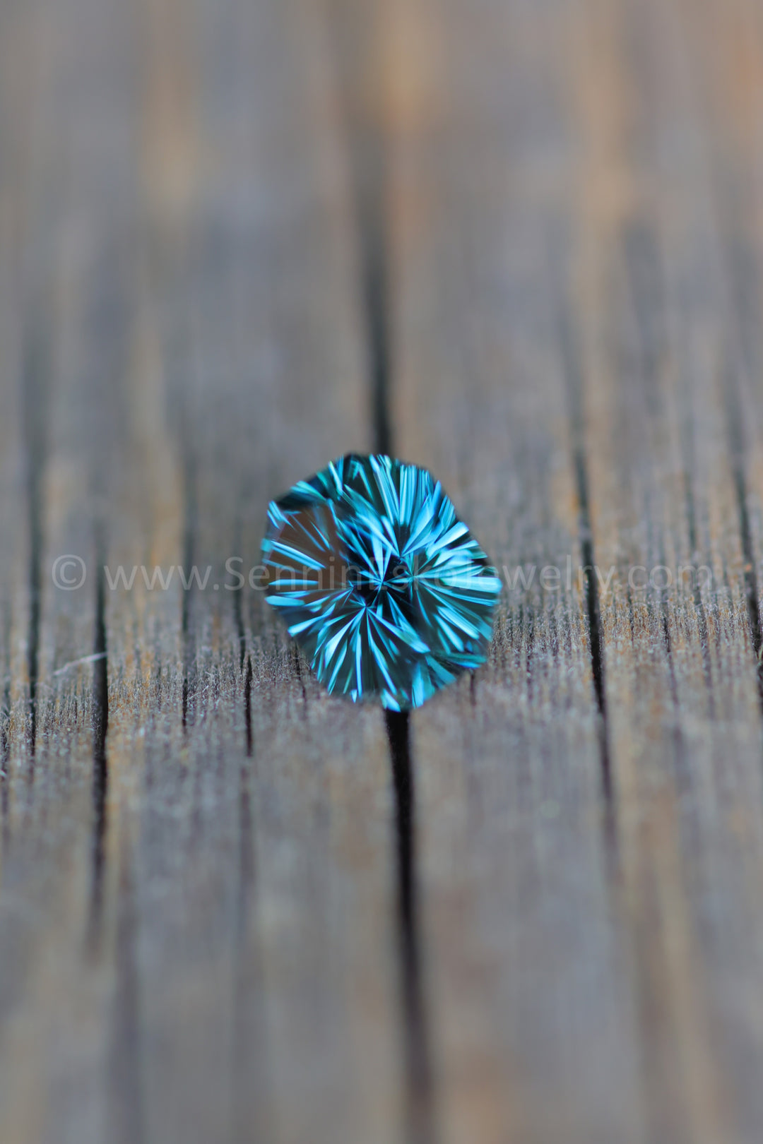 2.2 Carat Neon Blue Fantasy Cut Sapphire