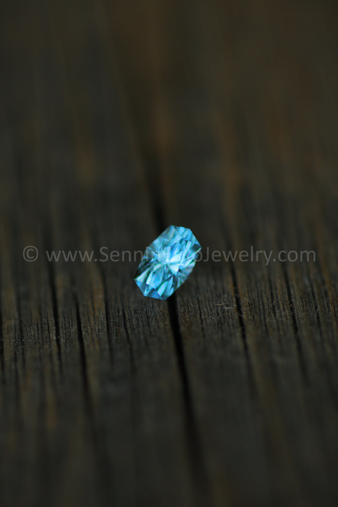 0.9 Carat Aquamarine Octagon -  7.7x4.9mm - Fantasy Cut