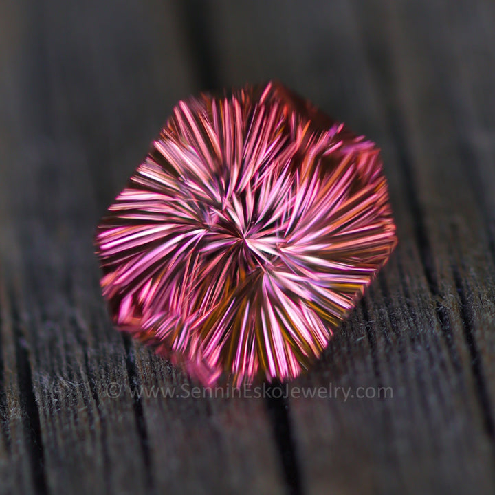 4.1 Carat Pinkish Orange Tourmaline Octagon - 10.1x8.8mm - Esko Universe Cut ™