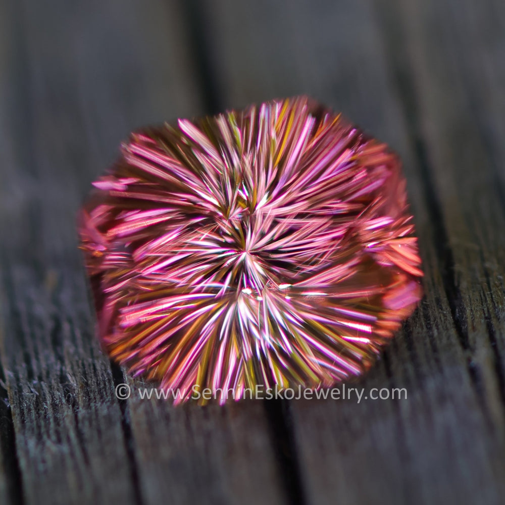 4.1 Carat Pinkish Orange Tourmaline Octagon - 10.1x8.8mm - Esko Universe Cut ™