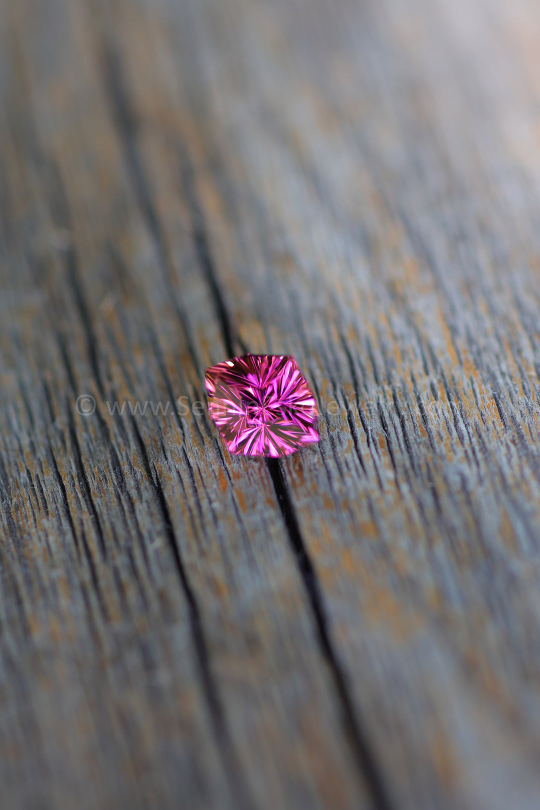 1.9 Carat Bright Pink Tourmaline Octagon -  9.1x7.8mm - Galaxy Cut