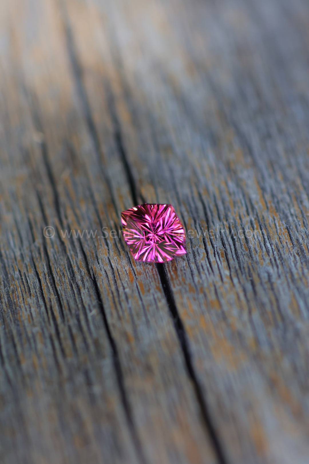 1.9 Carat Bright Pink Tourmaline Octagon -  9.1x7.8mm - Galaxy Cut