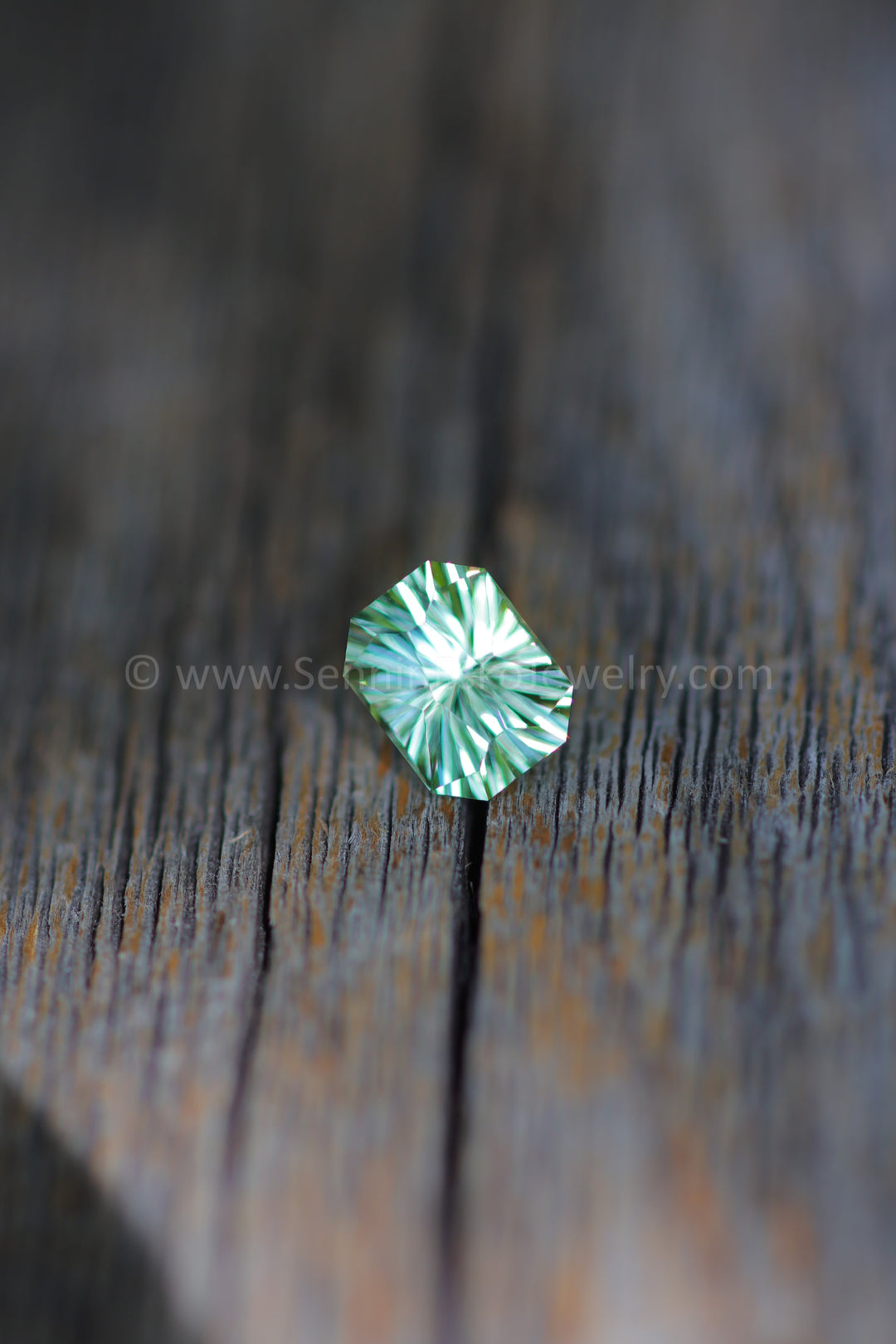 2.1 Carat Mint Beryl Octagon -  8.8x6.9mm - Galaxy Cut