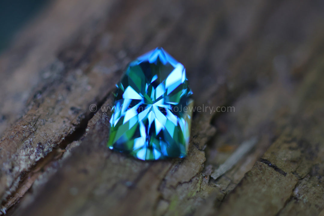 4 Carat London Blue Topaz Shield - 11.2x7.9mm