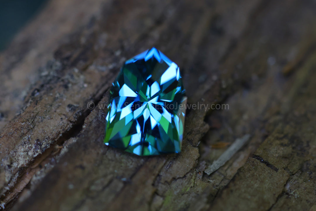 4 Carat London Blue Topaz Shield - 11.2x7.9mm