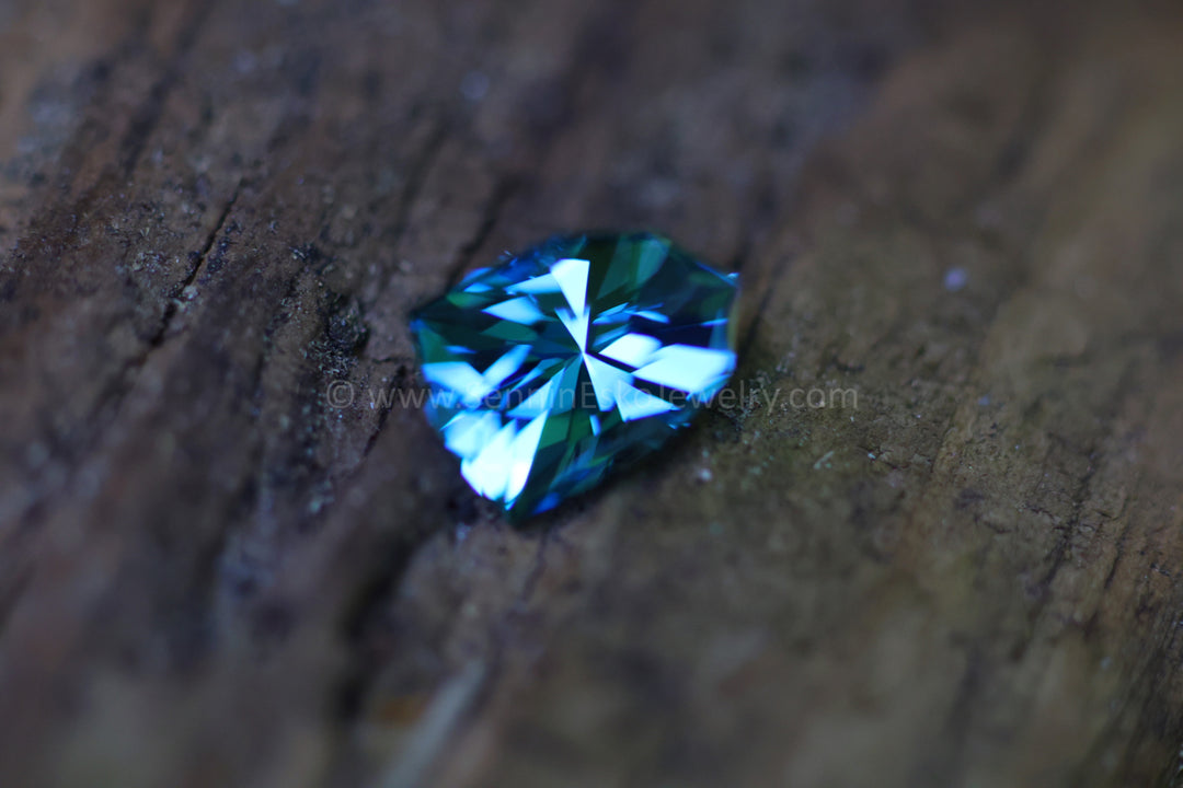 4 Carat London Blue Topaz Shield - 11.2x7.9mm