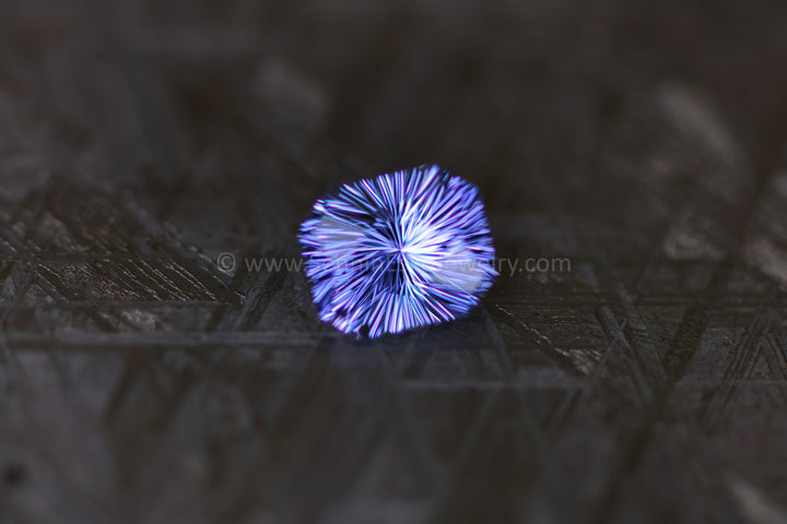 2,3 Karat violetter/blauer Tansanit-Achteck – 8,5 x 7,2 mm – Fantasy-Schliff
