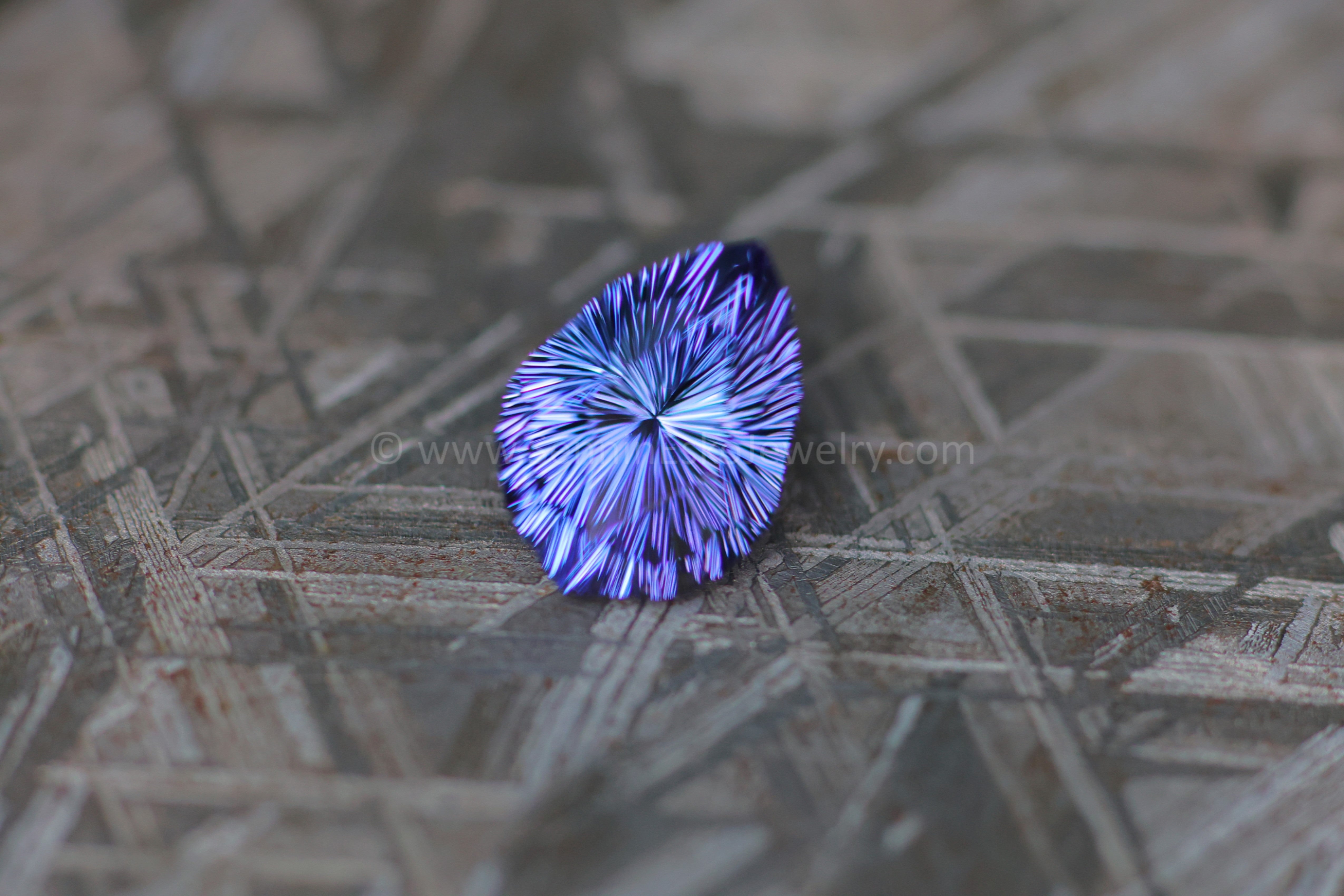 3.9 Carat Violet/Purple Tanzanite Pear - 11.6x8.5mm - Esko