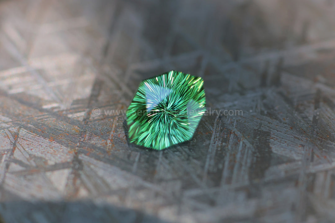 2.6 Carat Minty Green Tourmaline Octagon - 10.4x8.4mm - Glitter Cut™