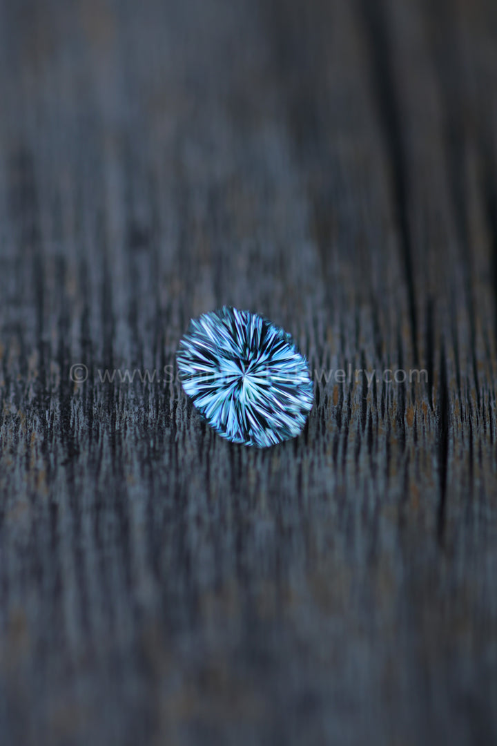 2.9 Carat Icy Blue Aquamarine Dodecagon -  10.7x8.4mm - Esko Universe Cut ™