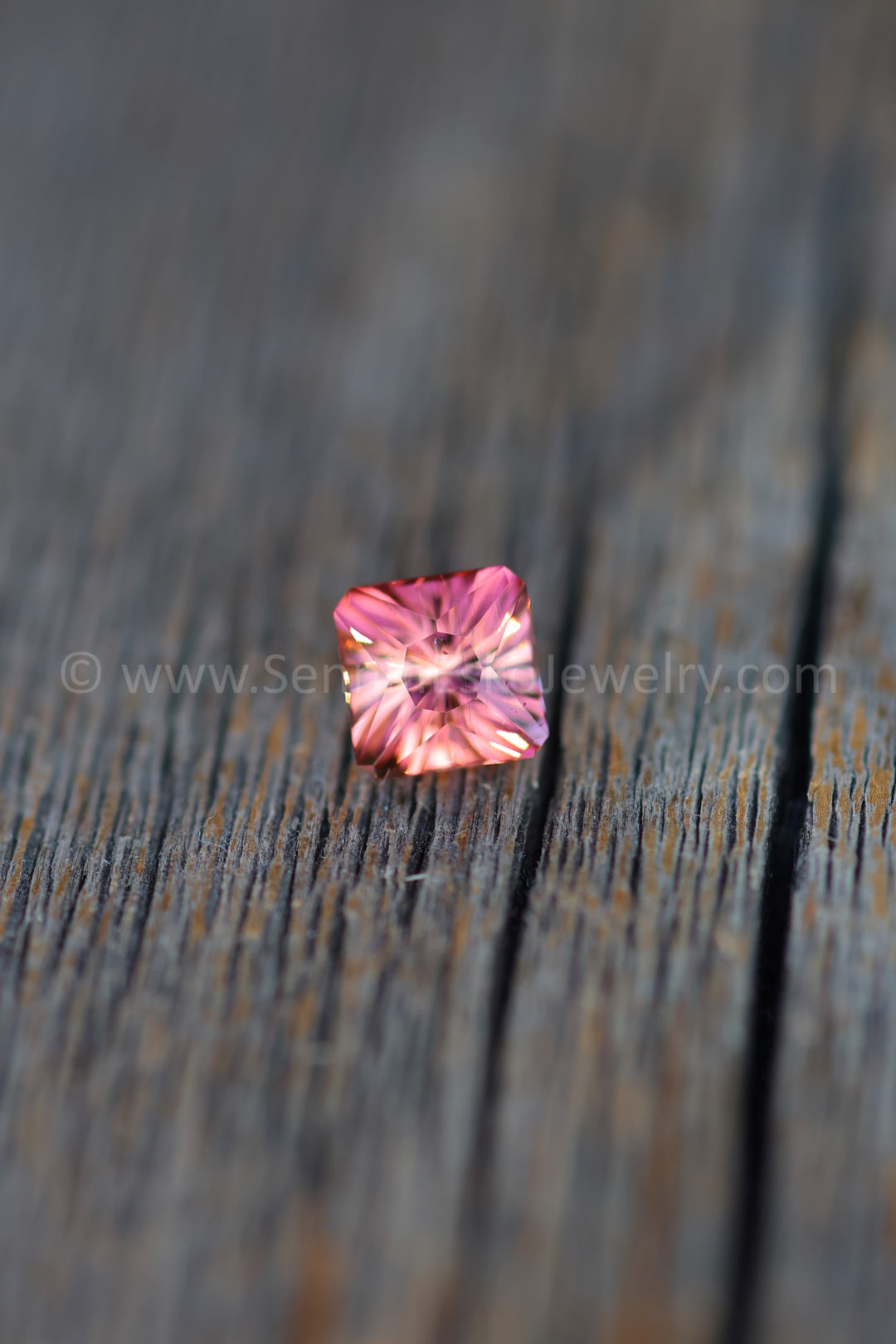 1.3 Carat Peachy Pink Tourmaline Square Octagon - 6.2x7.9mm - Esko Universe Cut ™